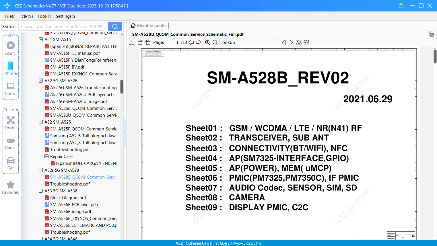 Samsung SM-A528B_QCOM_Common_Service_Schematic_Full